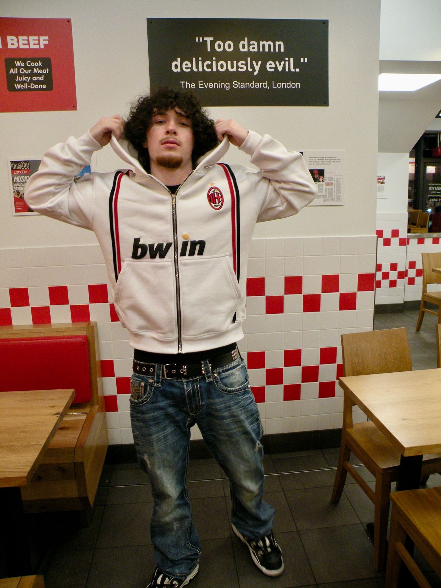 "Prime Milan" 06/07 Inspired Zip Up Hoodie - Jogo Funcional