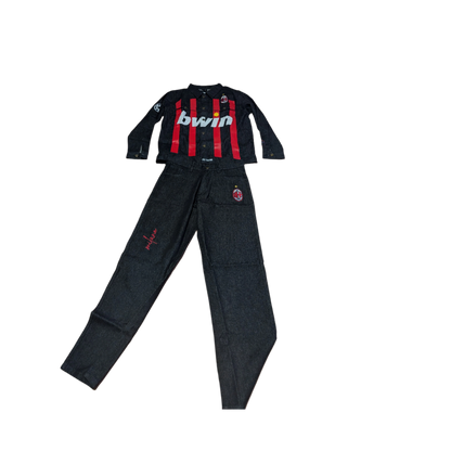 "Prime Milan" Inspired Denim Set - Jogo Funcional 