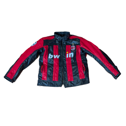 "Prime AC Milan" Inspired Leather Jacket - Jogo Funcional 
